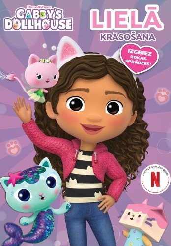 Gabby Dollhouse. Lielā krāsošana