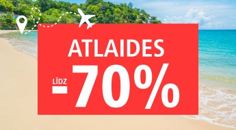Atpūties ar grāmatu, atlaides līdz 70%