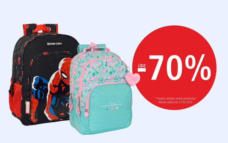 Until September 7 – up to 70% off backpacks at GLOBUSS bookstores and online!