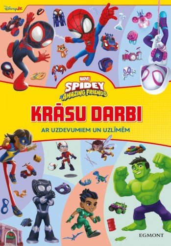Spidey. Amazing Friends Krāsu darbi. Ar uzdevumiem un uzlīmēm