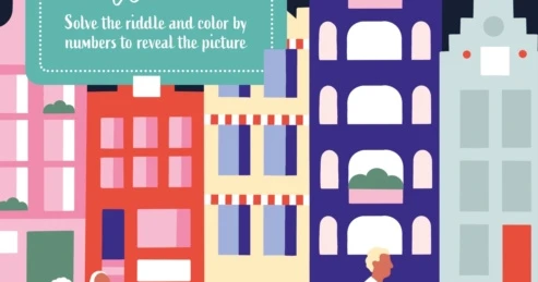 Colour By Numbers Riddle Mystery Coloring Around the World : Solve the Riddle and Color by ...