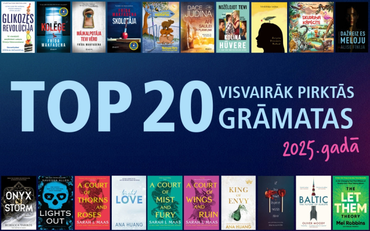 A Look Back at 2025: The Most Purchased Books in Latvian and English