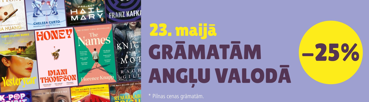 Grāmatām angļu valodā -25% atlaide