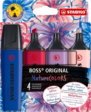 Krāsaino marķieru komplekts STABILO BOSS ORIGINAL NatureCOLORS Wildflower