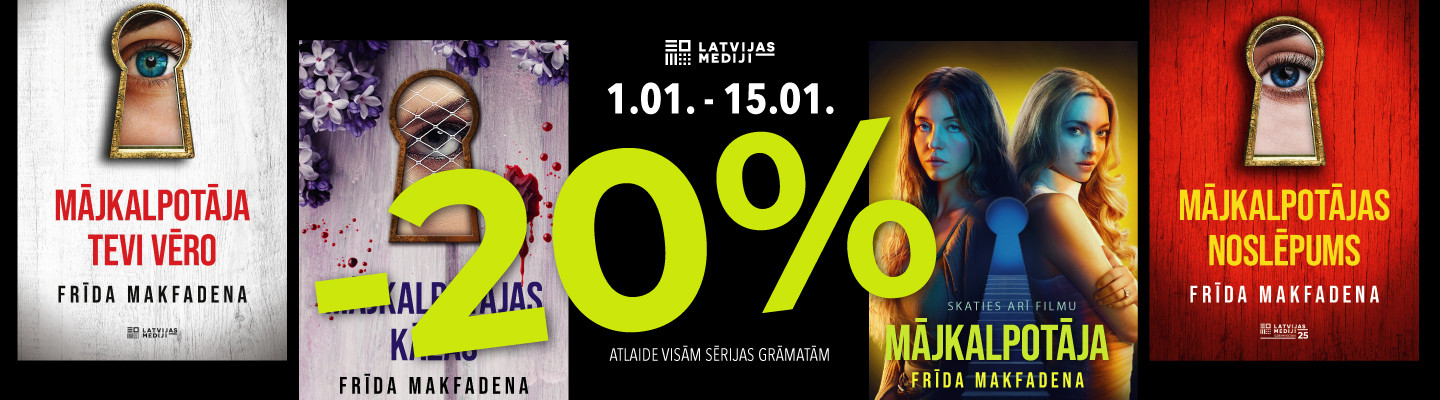 Māklajpotājas grāmatām -20% atlaide!